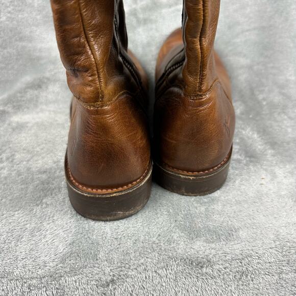Frye Size 7.5 Womens Brown Leather Shirley OTK Over the Knee Riding Boots - Picture 9 of 13